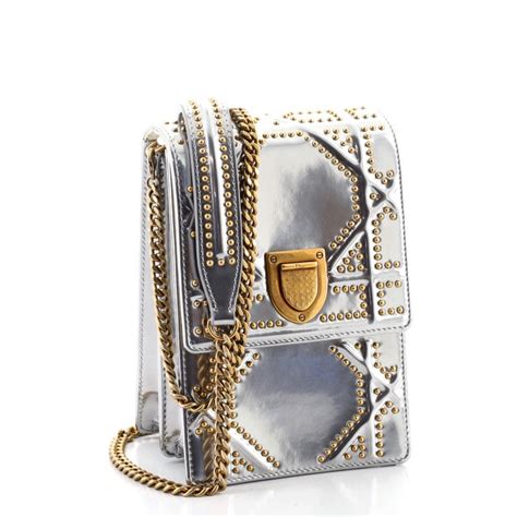 dior diorama gold clutch|Christian Dior Diorama Clutch with Chain Metallic Gold Gold .